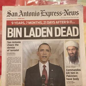 San Antonio Express News: Osama Bin Laden Dead